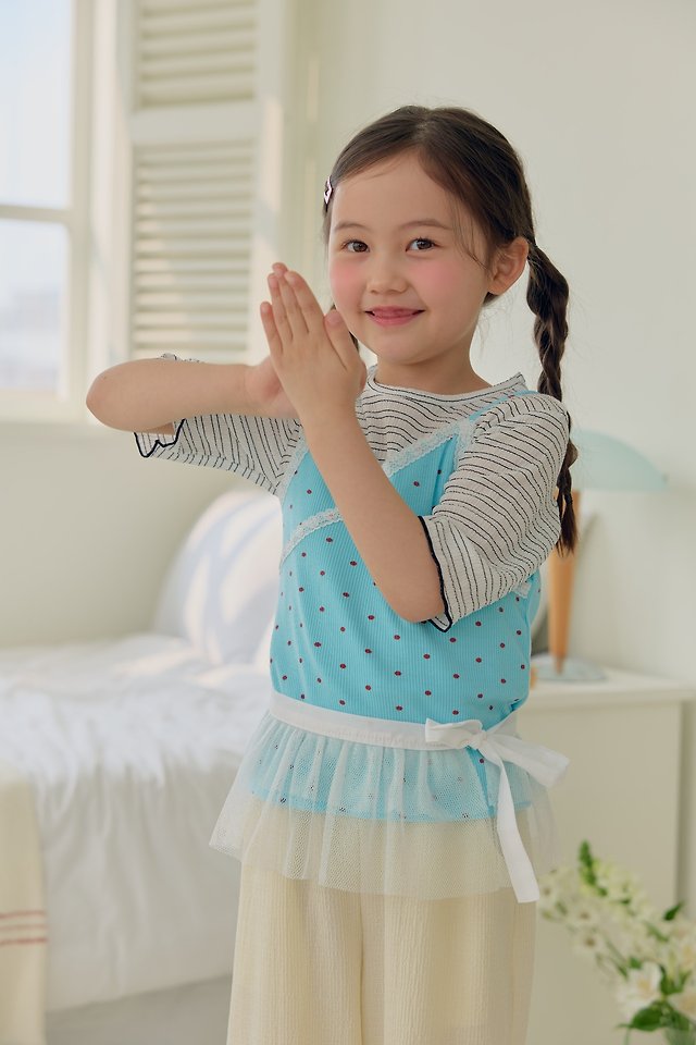 Dalla - Korean Children Fashion - #littlefashionista - Melody Stripe Tee - 4