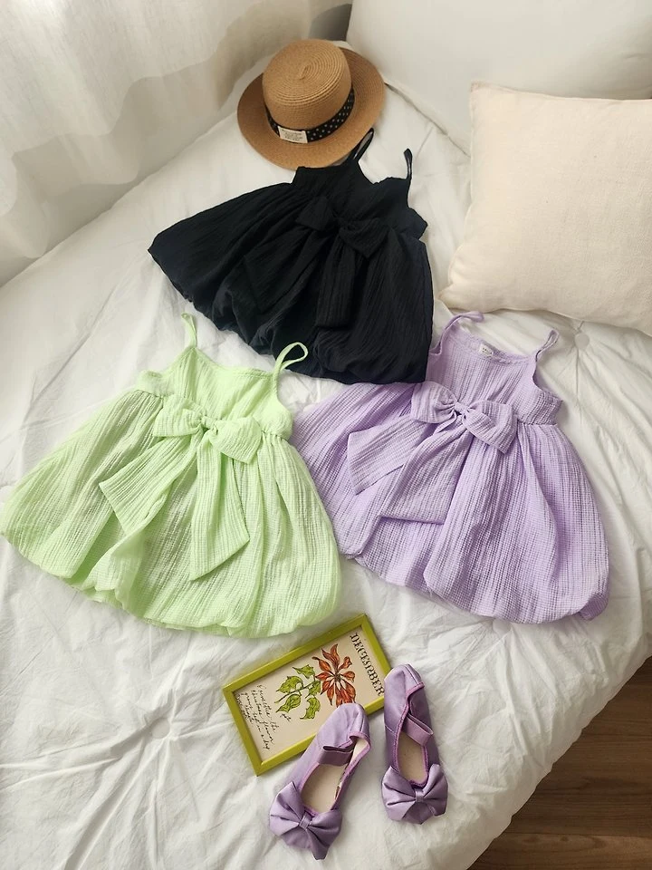 Dalla - Korean Children Fashion - #minifashionista - Vogue Ribbon One-piece