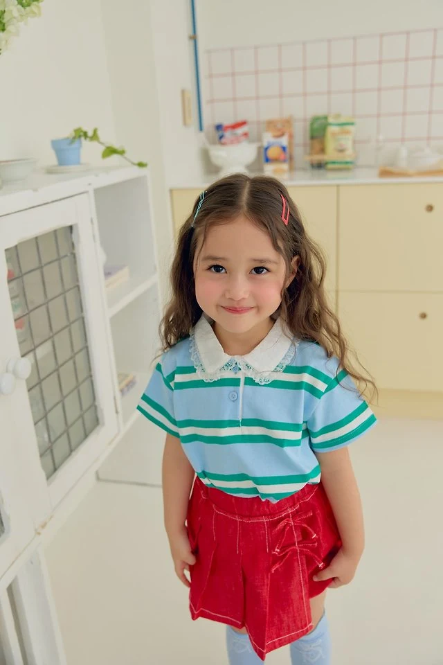 Dalla - Korean Children Fashion - #minifashionista - Bold Collar Tee - 10