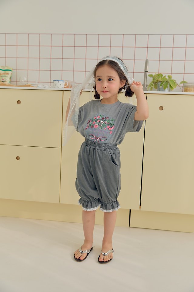 Dalla - Korean Children Fashion - #minifashionista - Pig Strawberry Tee - 6