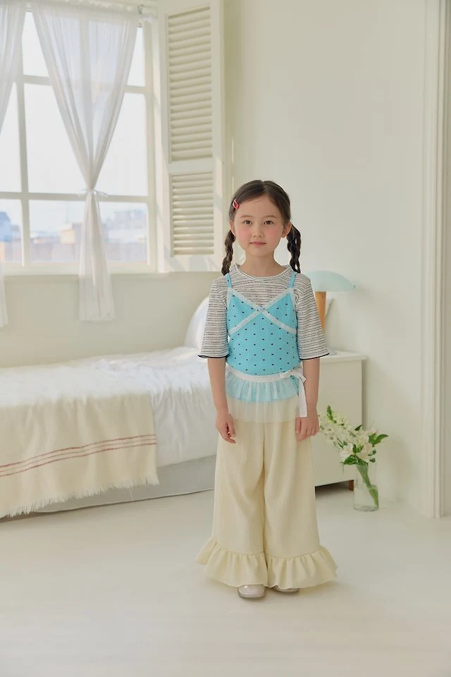 Dalla - Korean Children Fashion - #minifashionista - Melody Stripe Tee - 5
