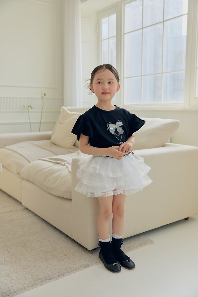 Dalla - Korean Children Fashion - #magicofchildhood - Coco Ribbon Tee - 4