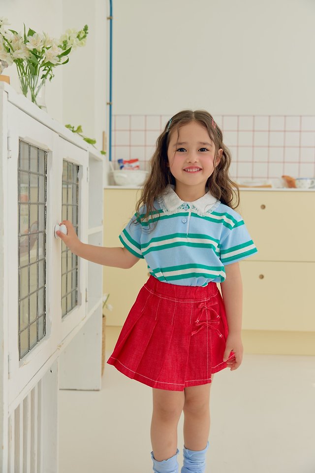 Dalla - Korean Children Fashion - #prettylittlegirls - Pleated Wrap Skort - 6