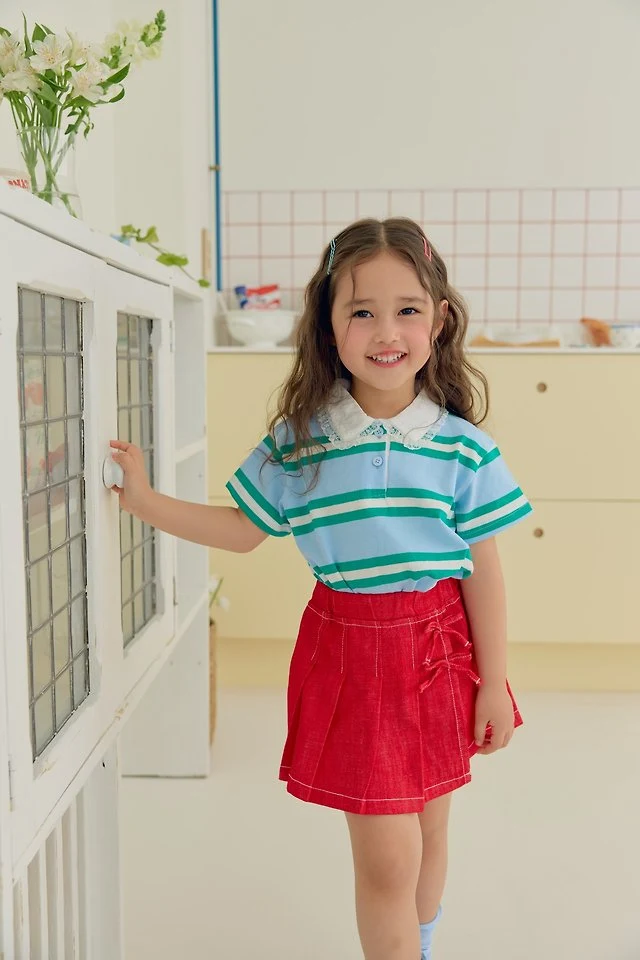 Dalla - Korean Children Fashion - #prettylittlegirls - Bold Collar Tee - 11
