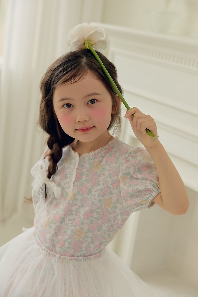 Dalla - Korean Children Fashion - #stylishchildhood - Flower Tulle Set - 7