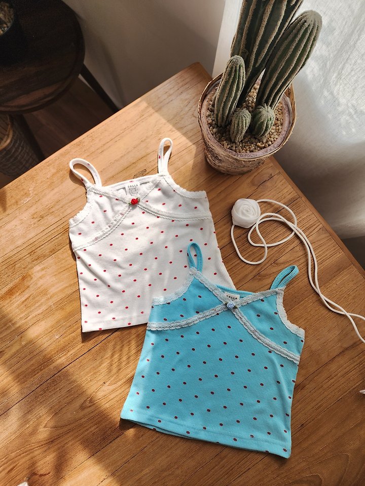 Dalla - Korean Children Fashion - #stylishchildhood - Apple Dot Bustier