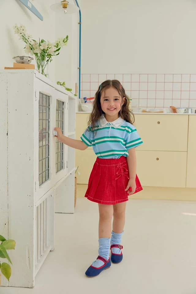 Dalla - Korean Children Fashion - #toddlerclothing - Pleated Wrap Skort - 8