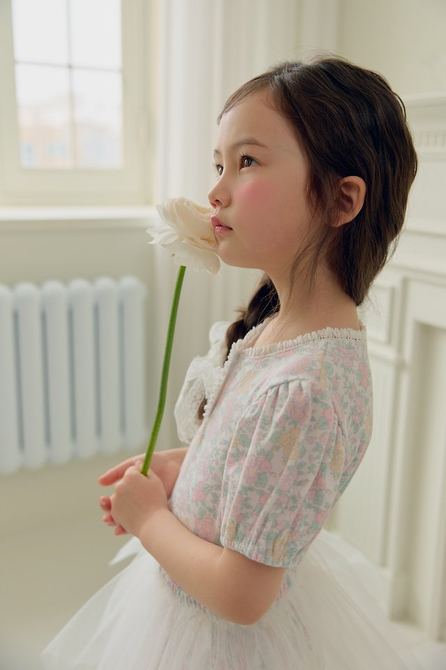 Dalla - Korean Children Fashion - #toddlerclothing - Flower Tulle Set - 6