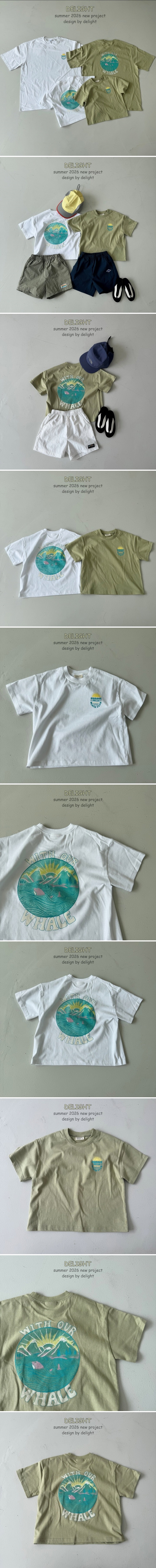 Delight - Korean Women Fashion - #vintagekidsstyle - New Dolphin Tee (Adult)