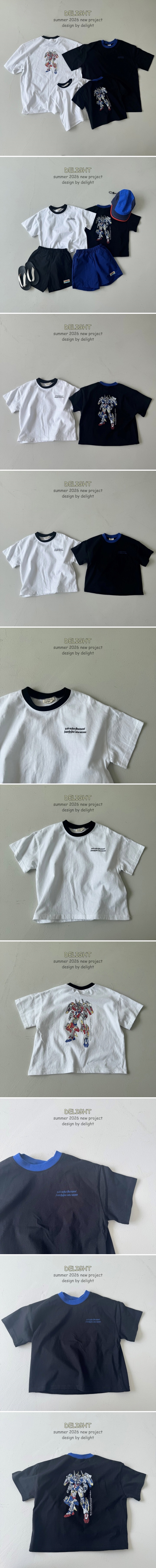 Delight - Korean Women Fashion - #womensfashion - New Crack Robot Tee (Adult)