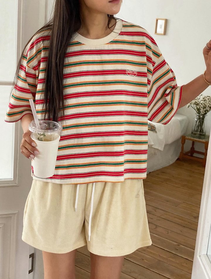 Diana - Korean Women Fashion - #momslook - Sailing Stripe Tee - 8