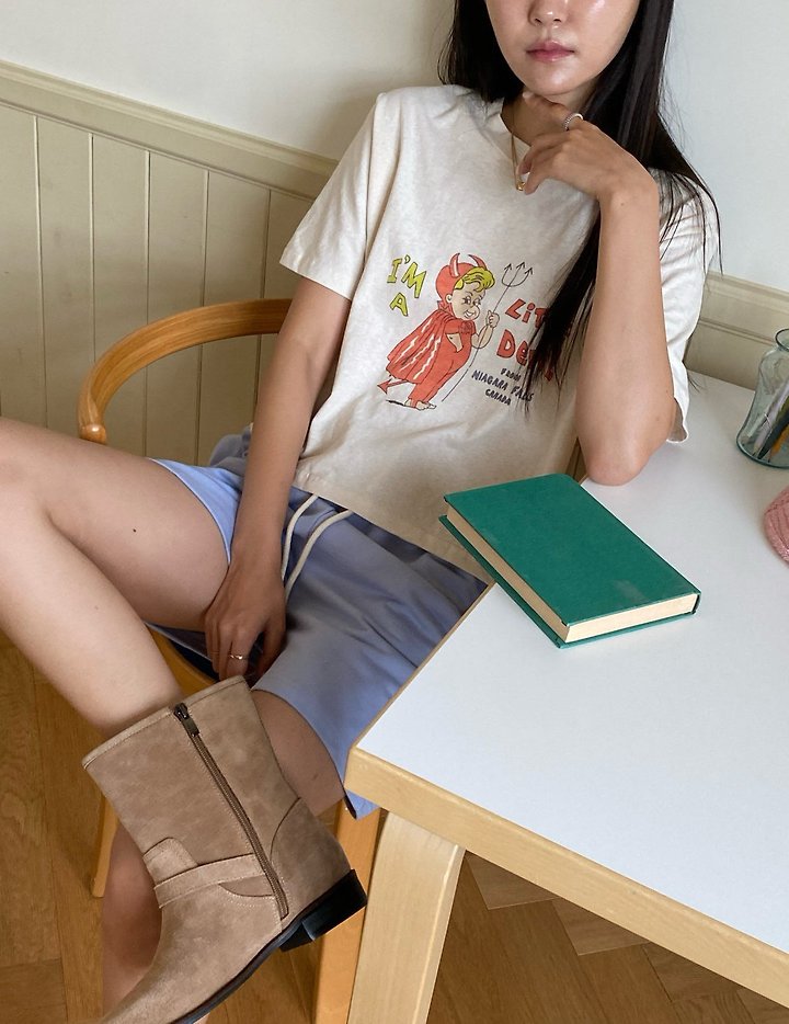 Diana - Korean Women Fashion - #momslook - Devil Tee - 11
