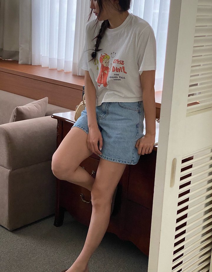 Diana - Korean Women Fashion - #momslook - Devil Tee - 9