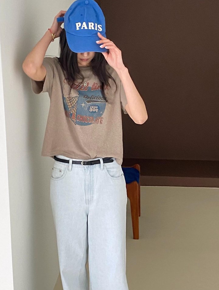 Diana - Korean Women Fashion - #momslook - Ice Cream Tee - 10