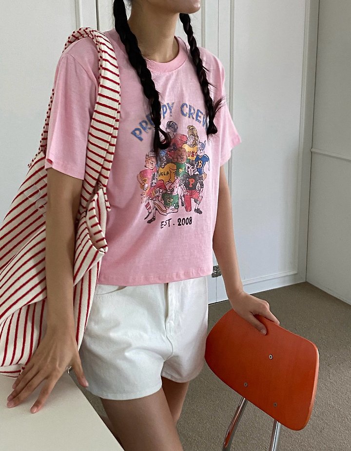Diana - Korean Women Fashion - #momslook - Crew Tee - 10