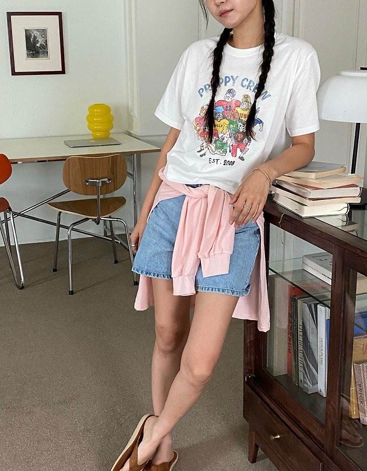 Diana - Korean Women Fashion - #momslook - Crew Tee - 2