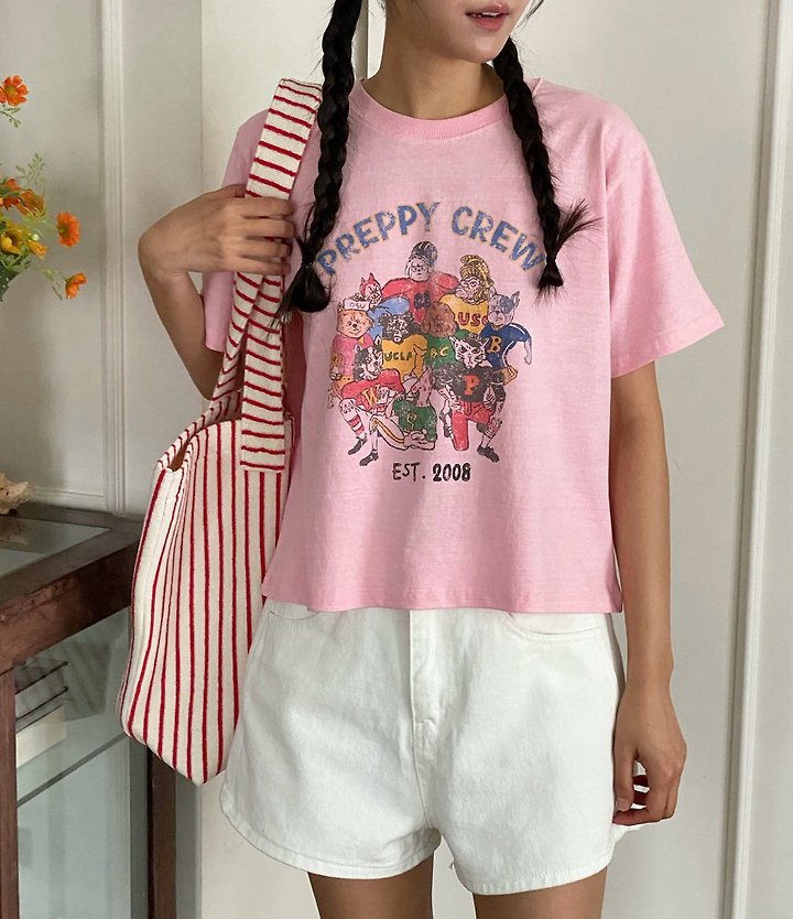 Diana - Korean Women Fashion - #momslook - Crew Tee - 8