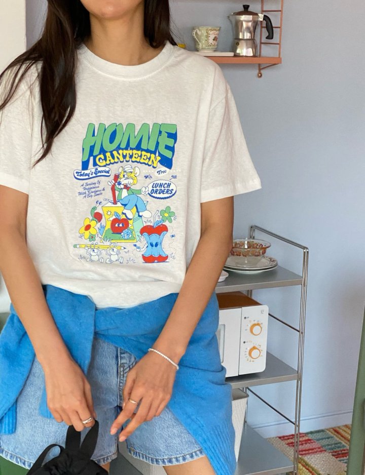 Diana - Korean Women Fashion - #momslook - Homie Tee - 6