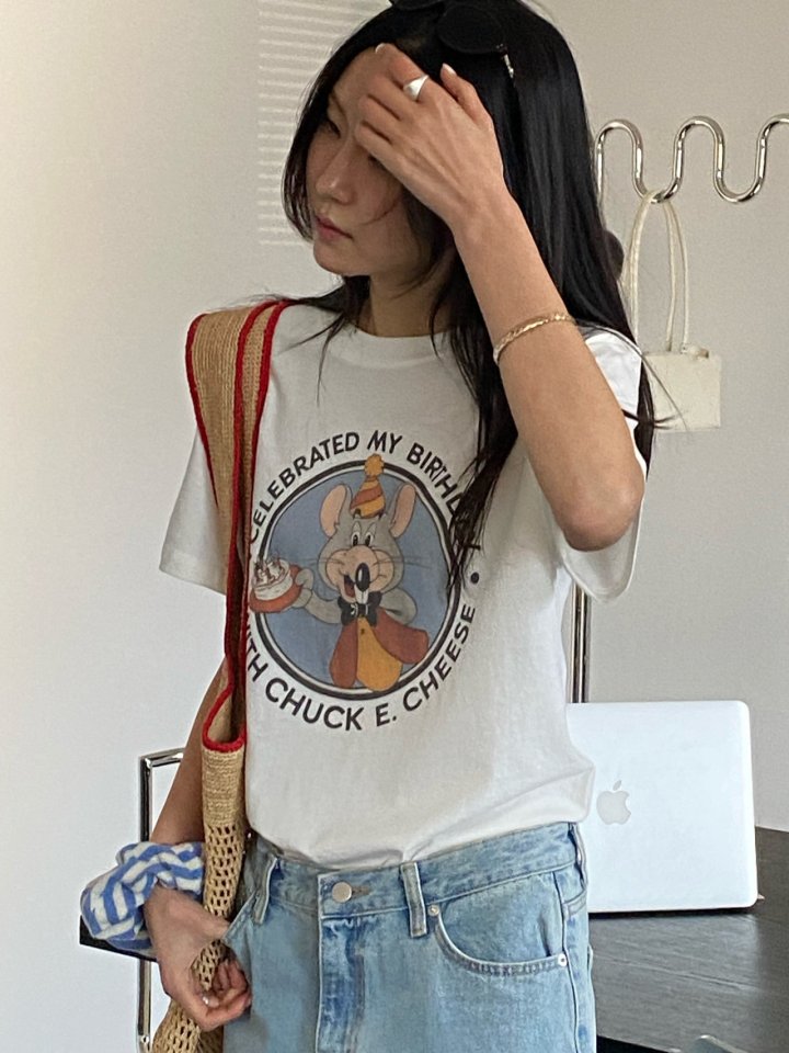 Diana - Korean Women Fashion - #momslook - Verse Tee