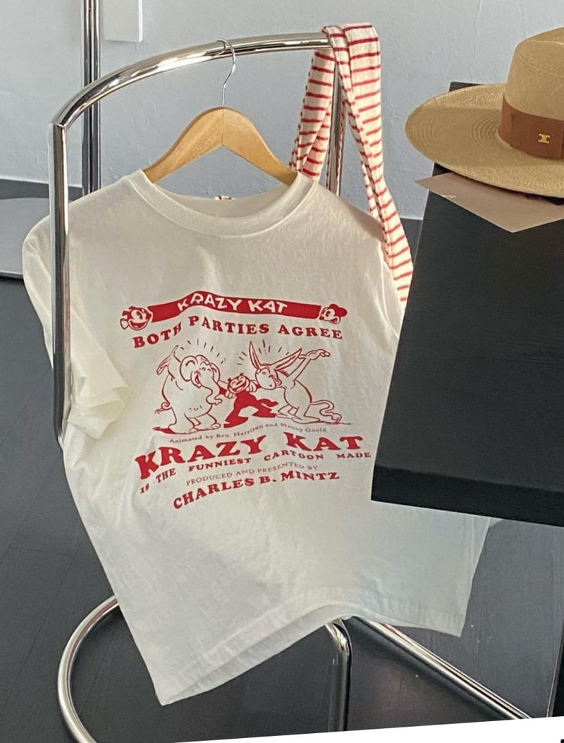 Diana - Korean Women Fashion - #momslook - KitKat Tee - 12