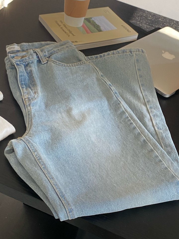 Diana - Korean Women Fashion - #momslook - Curved Denim Pants - 10