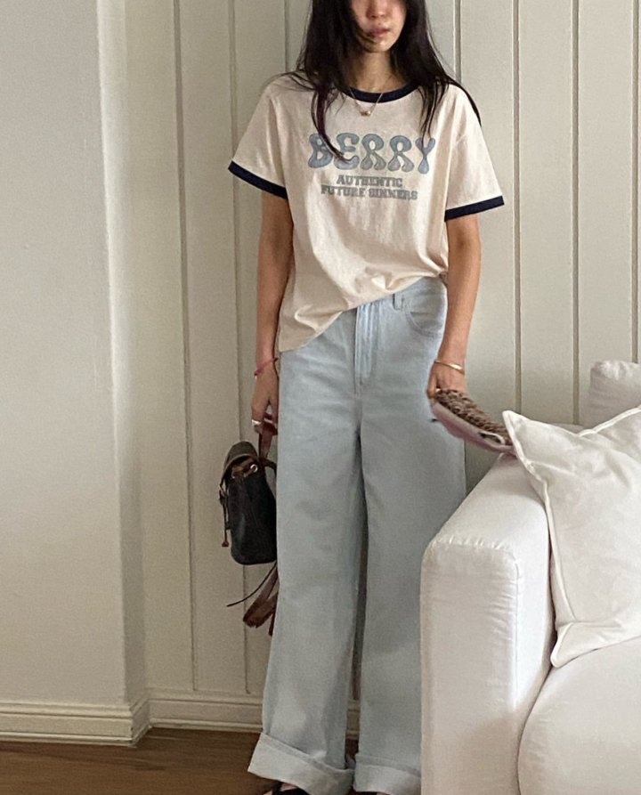 Diana - Korean Women Fashion - #pursuepretty - Berry Tee - 5