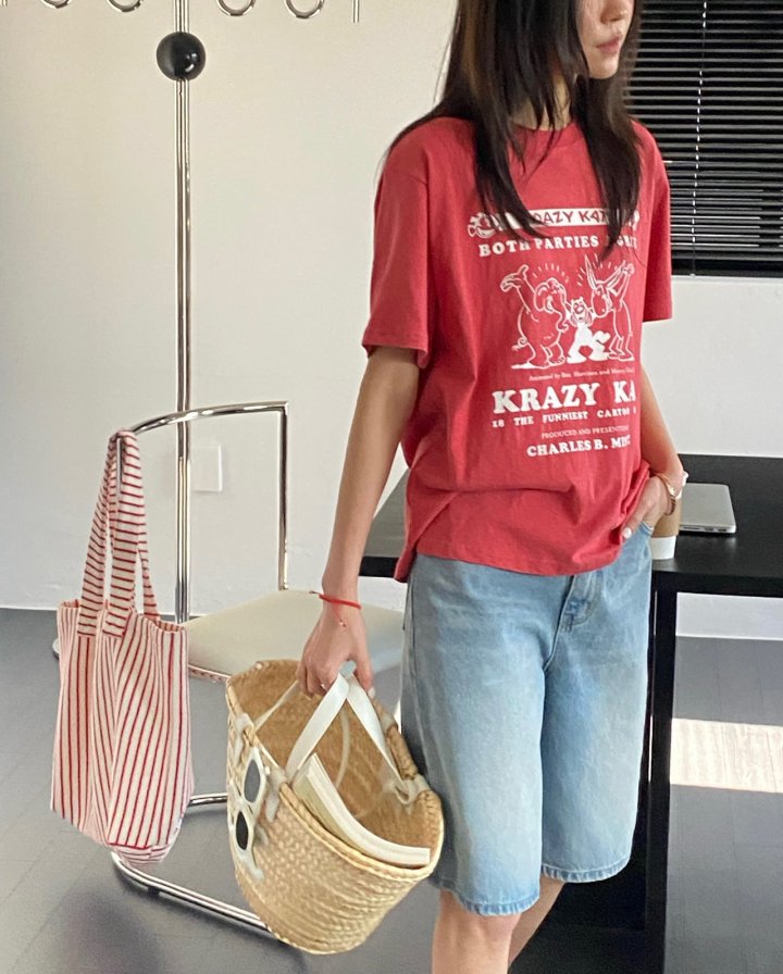 Diana - Korean Women Fashion - #restrostyle - KitKat Tee - 7