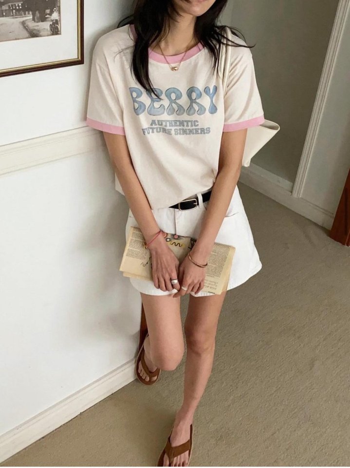 Diana - Korean Women Fashion - #thatsdarling - Berry Tee - 9