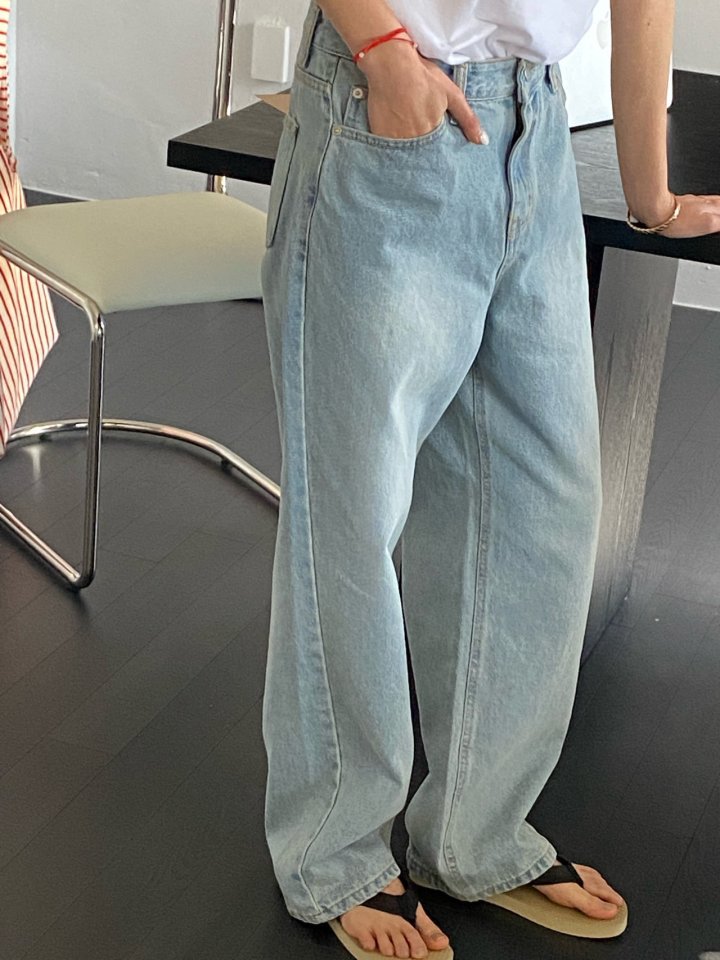 Diana - Korean Women Fashion - #thatsdarling - Curved Denim Pants - 8