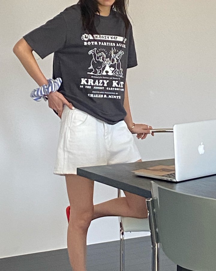 Diana - Korean Women Fashion - #thelittlethings - KitKat Tee - 11