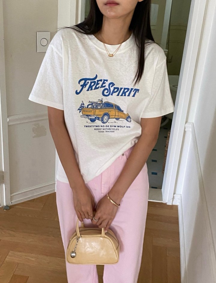 Diana - Korean Women Fashion - #vintageinspired - Tracker Tee - 9