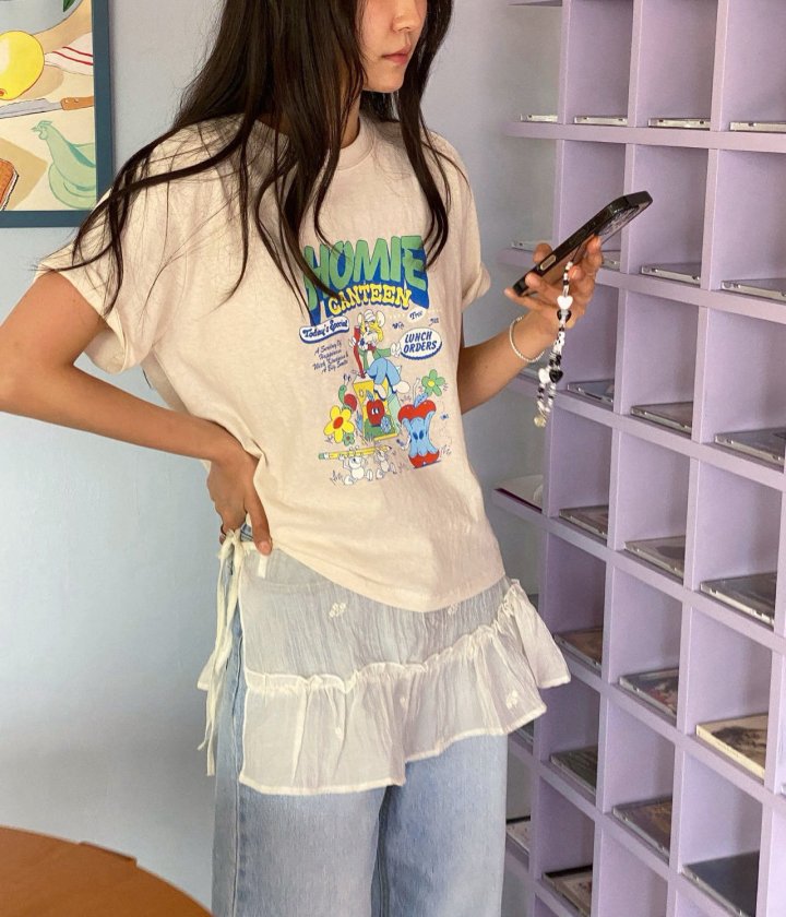 Diana - Korean Women Fashion - #vintagekidsstyle - Homie Tee - 9
