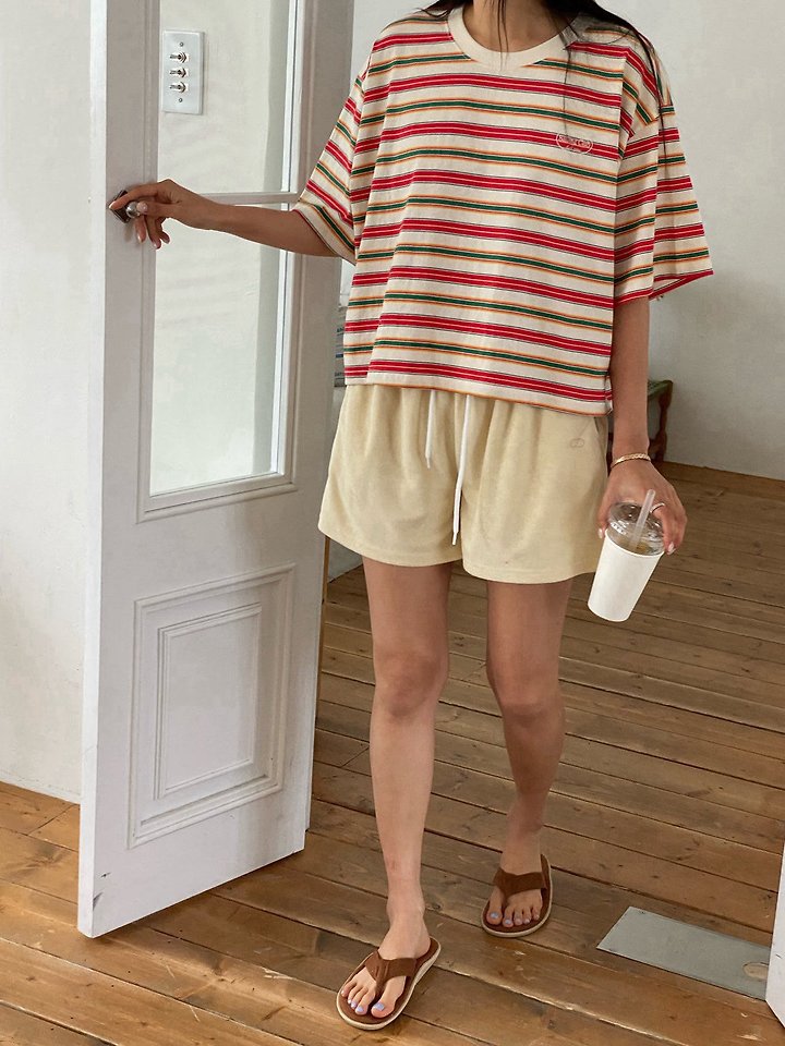 Diana - Korean Women Fashion - #womensfashion - Sailing Stripe Tee - 9