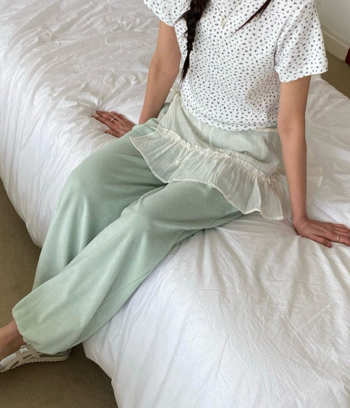 Diana - Korean Women Fashion - #womensfashion - Cream Terry Jogger Pants - 2
