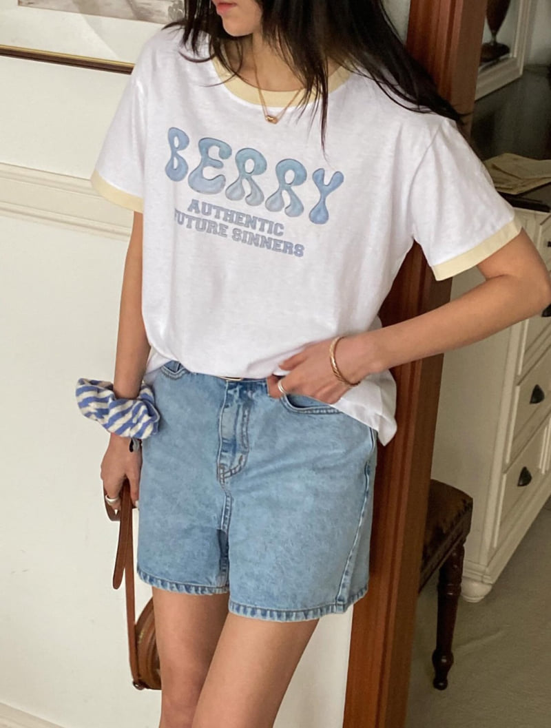 Diana - Korean Women Fashion - #womensfashion - Berry Tee - 12