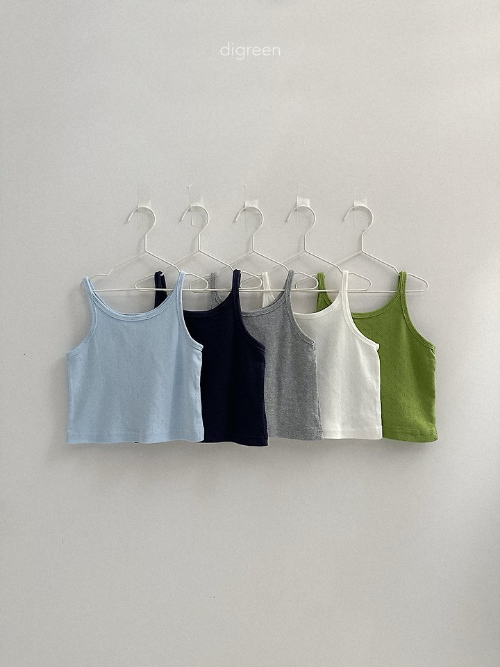 Digreen - Korean Children Fashion - #childofig - Eyelet Sleeveless Top