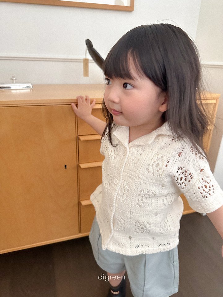Digreen - Korean Children Fashion - #stylishchildhood - Crochet Shirt - 4
