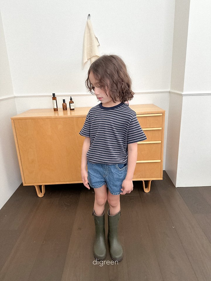 Veil Short Denim Pants by Digreen for Child - view 8