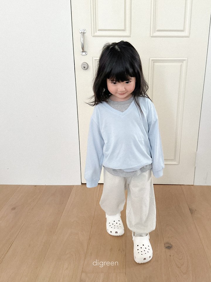 Digreen - Korean Children Fashion - #childrensboutique - Summer V-neck Sweatshirt - 12