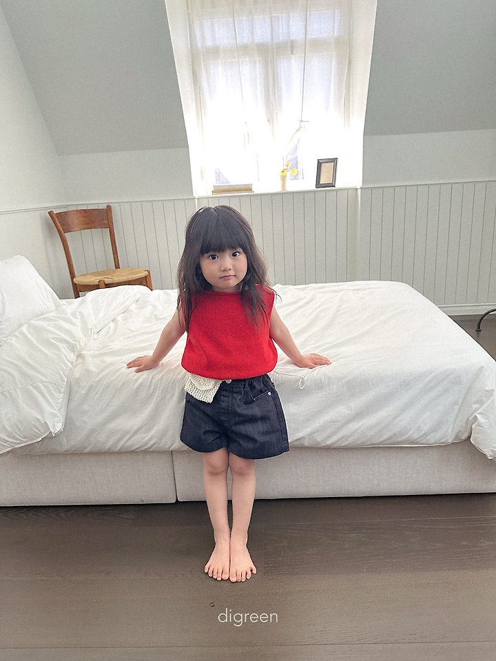 Digreen - Korean Children Fashion - #childrensboutique - Diver Short Denim Pants - 11