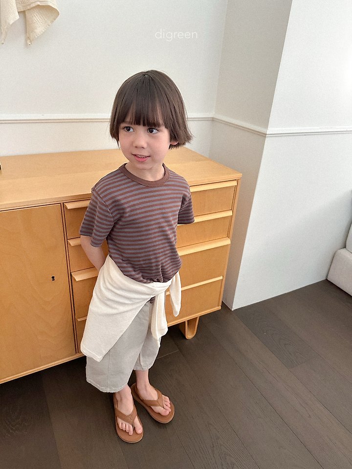 Digreen - Korean Children Fashion - #designkidswear - Camel Short Sleeve Tee - 12