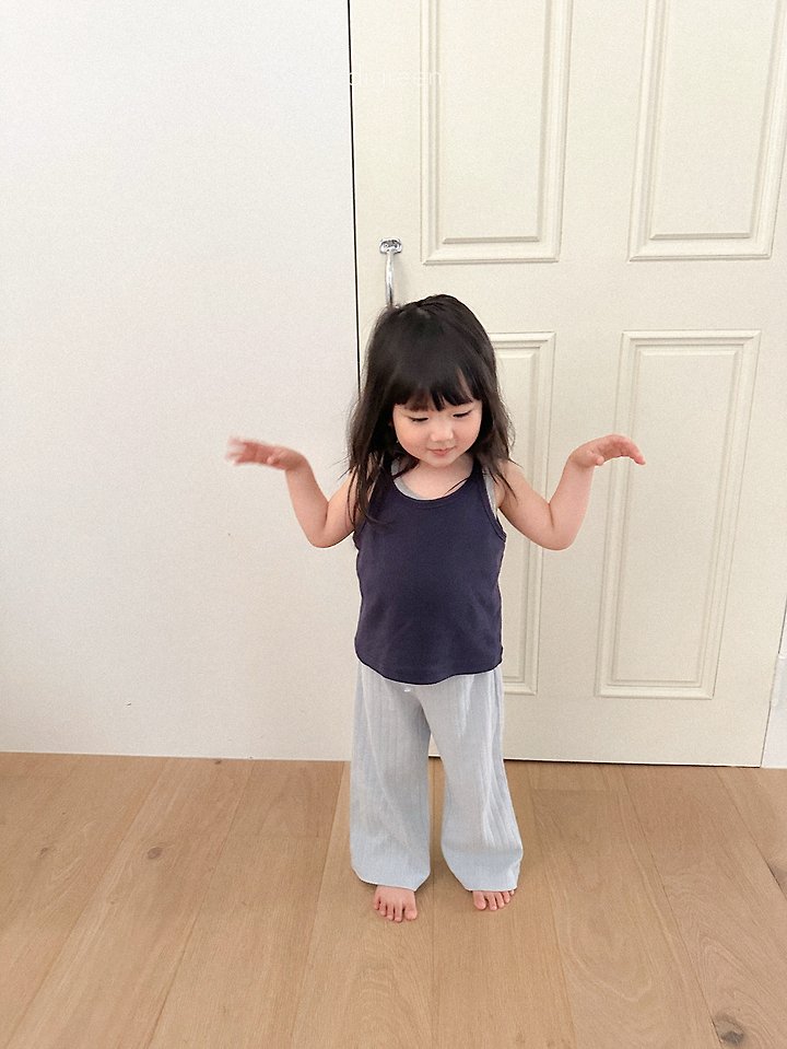 Digreen - Korean Children Fashion - #fashionkids - Eyelet Sleeveless Top - 5