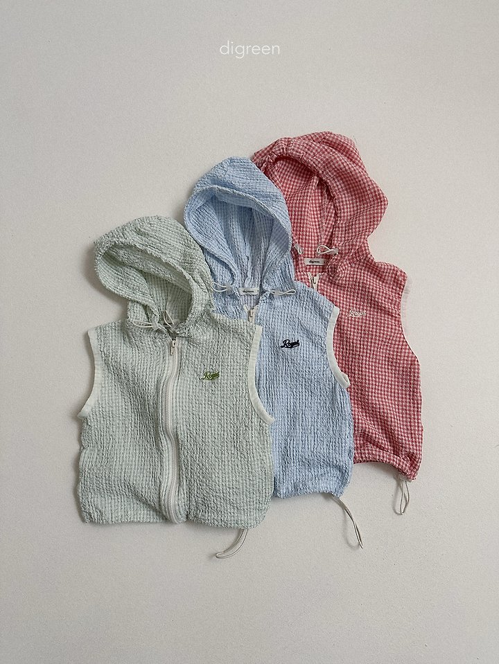 Digreen - Korean Children Fashion - #fashionkids - Milky Hooded Vest