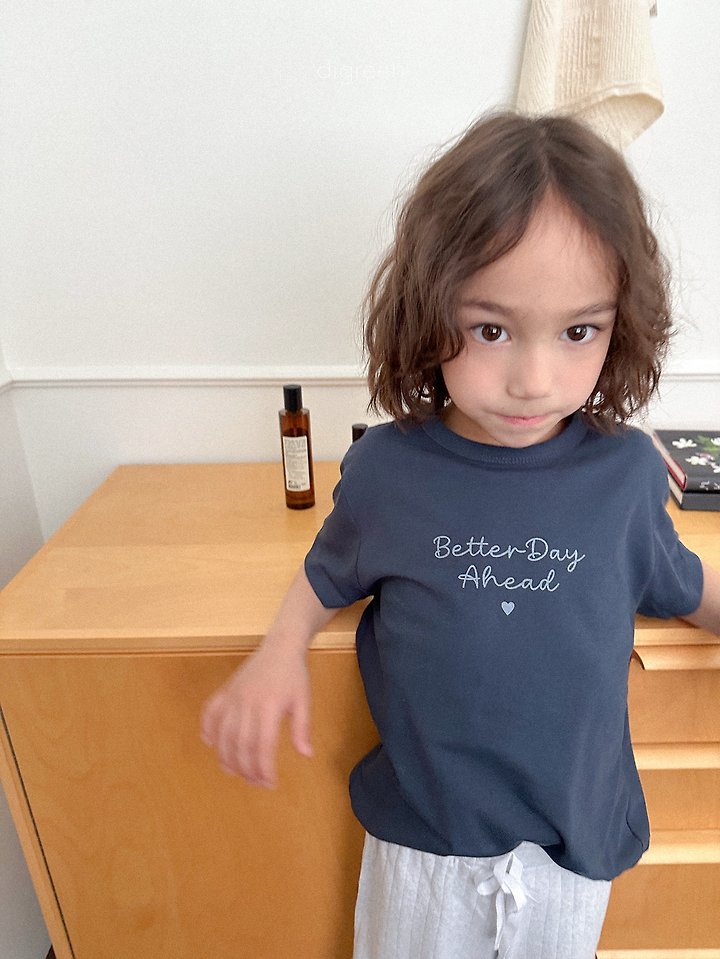 Digreen - Korean Children Fashion - #kidsshorts - Better Day Tee - 5