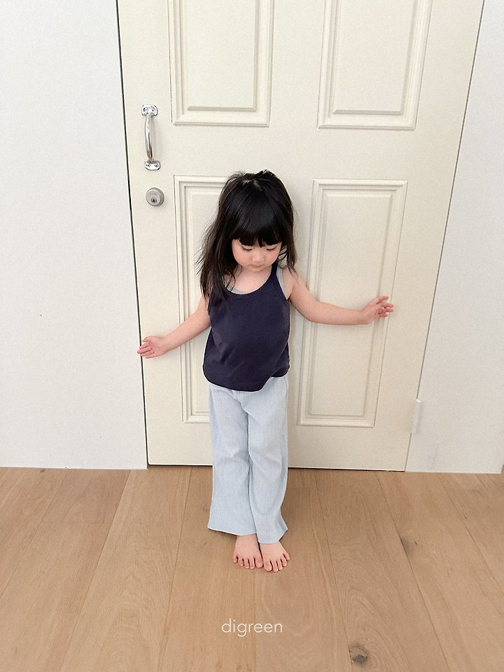 Digreen - Korean Children Fashion - #kidsshorts - Eyelet Sleeveless Top - 6