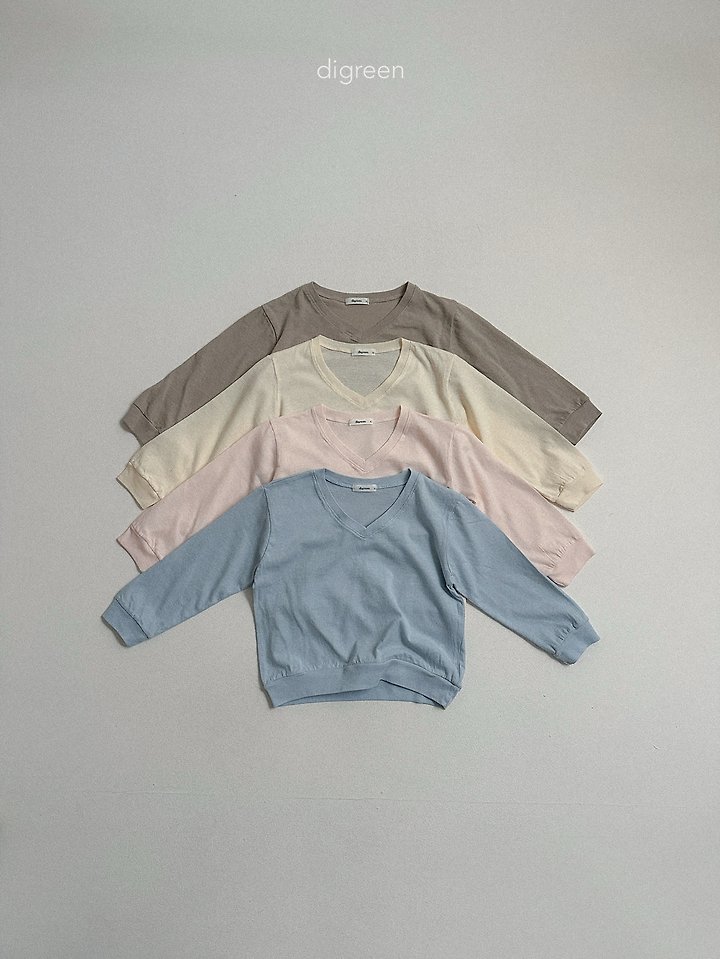 Digreen - Korean Children Fashion - #kidsstore - Summer V-neck Sweatshirt
