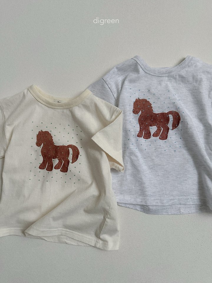 Digreen - Korean Children Fashion - #minifashionista - Star Pony Tee