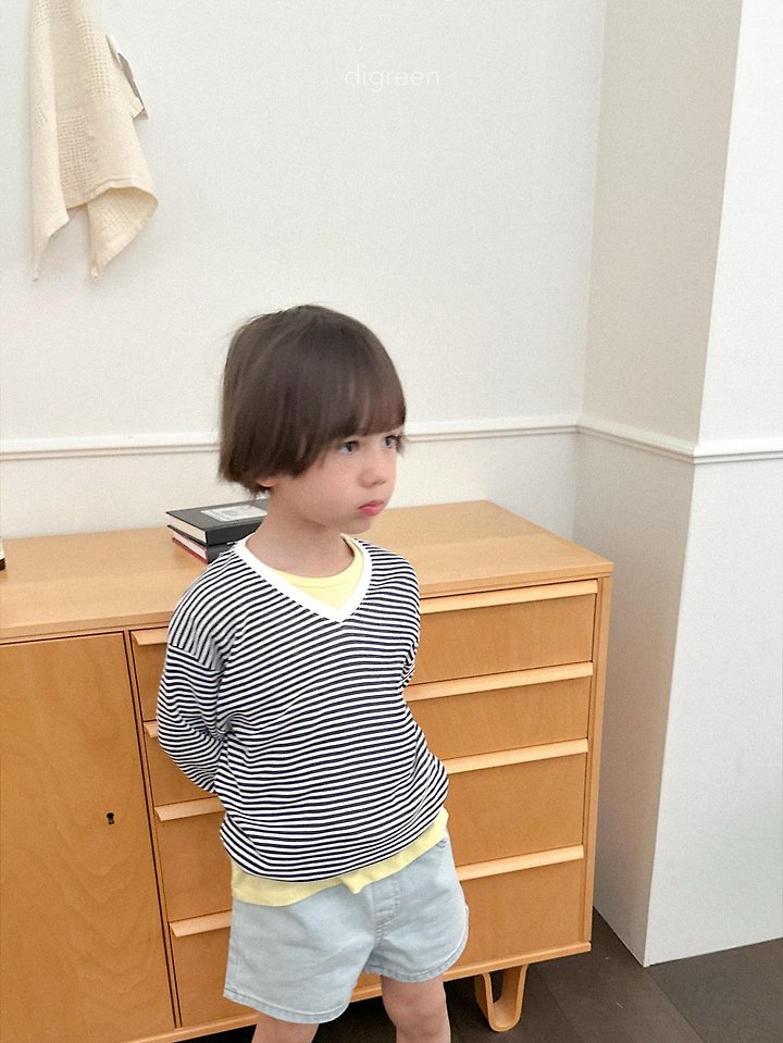 Digreen - Korean Children Fashion - #minifashionista - Summer Stripe Sweatshirt - 7