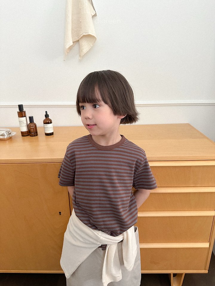 Digreen - Korean Children Fashion - #minifashionista - Camel Short Sleeve Tee - 5