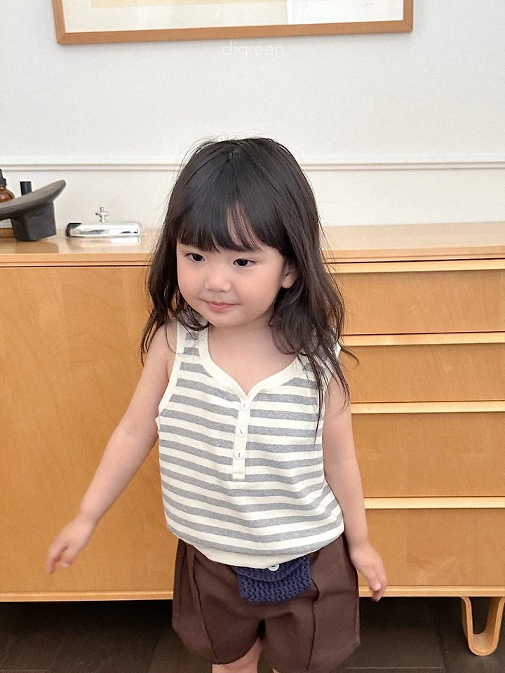 Digreen - Korean Children Fashion - #minifashionista - Marine Sleeveless Tee - 9